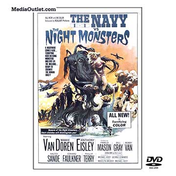 The Navy Vs The Night Monsters Mamie Van Doren Dual Layer DVD